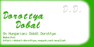 dorottya dobal business card